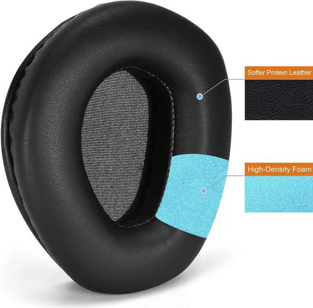 Alt view image 5 of 7 - RS165 175 185 195 Upgrade Quality Ear Pads Replacement Ear Cushion Foam Compatible with Sennheiser HDR RS165 RS175 RS185 RS195 RF Wireless Headphone Added Thicknes(Protein Leather)