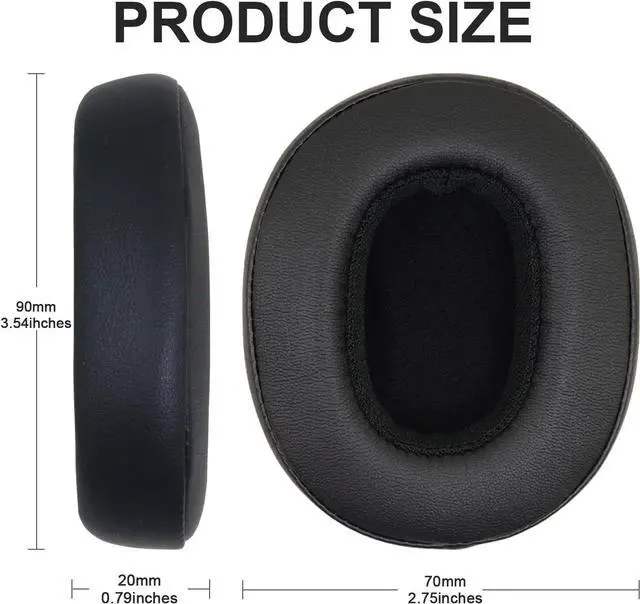 Alt view image 3 of 7 - Replacement Ear Pads for Skullcandy Crusher Wireless/Evo/ANC Hesh 3/EVO/ANC Headphones Earpad Cushions Headset Ear Covers Also Fit Skullcandy Venue Wireless Headphones