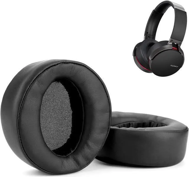 Main image of Replacement Ear Pads Earpads Cup Cover Memory Foam Cushion for Sony MDR-XB950BT XB950B1 XB950N1 XB950AP Bluetooth Wireless Headphones 2 Pieces Black