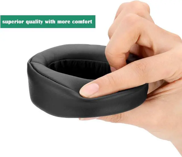 Alt view image 6 of 7 - Replacement Ear Pads Earpads Cup Cover Memory Foam Cushion for Sony MDR-XB950BT XB950B1 XB950N1 XB950AP Bluetooth Wireless Headphones 2 Pieces Black