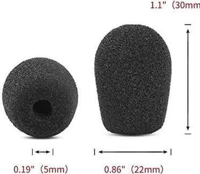 Alt view image 3 of 7 - Ear Pads Replacement B450-XT Microphone Foam Compatible with VXI Blueparrott B450-XT B450XT Bluetooth Headset Mod Kit Ear Cushions Cups (Ear Pads + Microphone Foam)