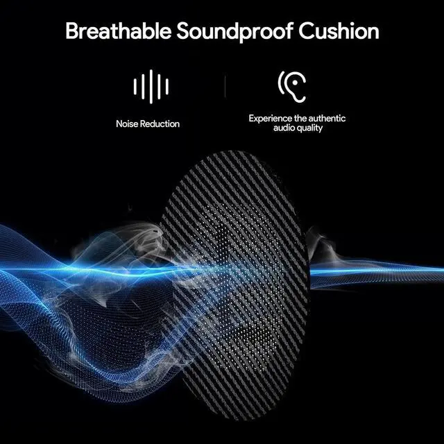 Alt view image 3 of 7 - Replacement Earpads Headphone for  Quietcomfort 35 QC25 QC15 Ae2 SoundLink Memory Foam Soft Soundtrue Earpads Cushions for  Headphones Comfortable Thickness