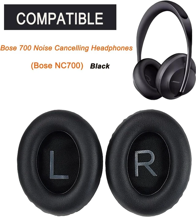 Alt view image 2 of 6 - Upgraded Replacement Ear Pads for 700 Noise Cancelling Headphones (NC700) - Softer PU Leather Luxurious Memory Foam Added Thickness Extra Durable Ear Cushions
