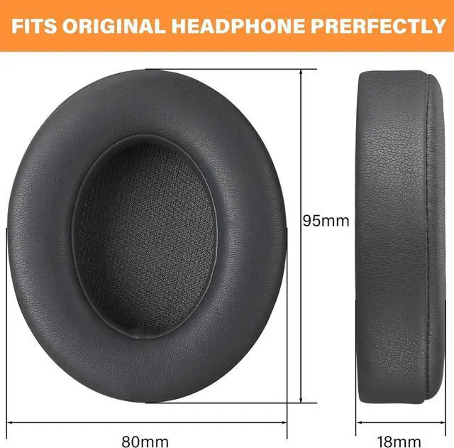 Alt view image 2 of 7 - Replacement for Beats Studio 3 Replacement Ear Pads Grey Beats Studio Wireless Replacement Ear Pads Earpads for Beats Studio 3 Beats Studio 2 Beats Studio 3 Wireless Ear Cushions (Titanium Grey)