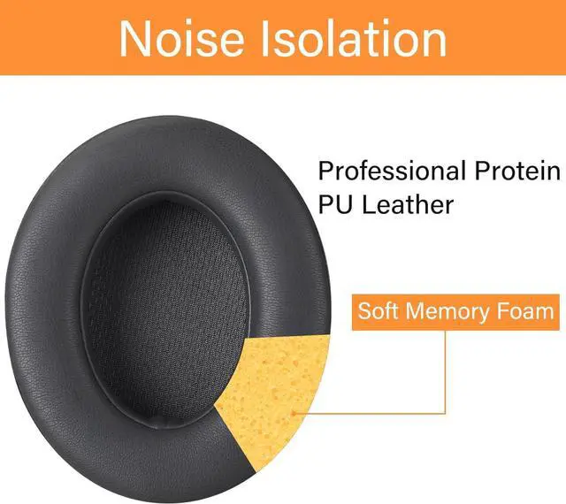 Alt view image 5 of 7 - Replacement for Beats Studio 3 Replacement Ear Pads Grey Beats Studio Wireless Replacement Ear Pads Earpads for Beats Studio 3 Beats Studio 2 Beats Studio 3 Wireless Ear Cushions (Titanium Grey)