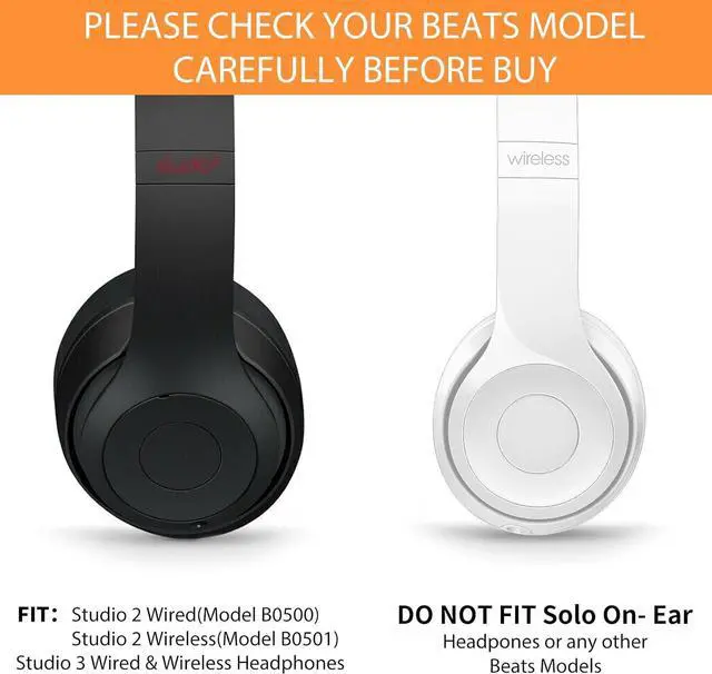 Alt view image 7 of 7 - Replacement for Beats Studio 3 Replacement Ear Pads Grey Beats Studio Wireless Replacement Ear Pads Earpads for Beats Studio 3 Beats Studio 2 Beats Studio 3 Wireless Ear Cushions (Titanium Grey)