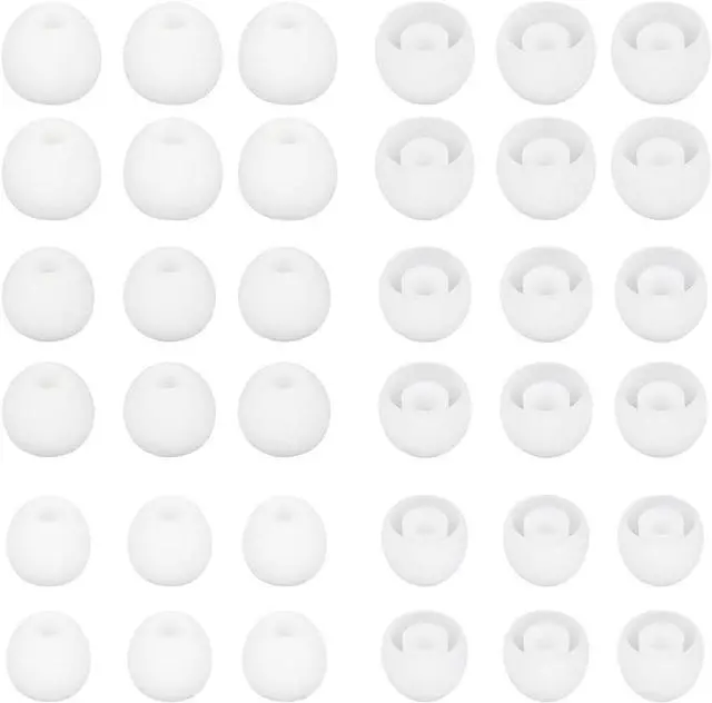 Main image of 18 Pairs Silicone Ear Tips Replacement Earbud Tips for in- Ear Headphones Ear Covers (Inner Hole from 3.8mm-5.5mm Earphones) Earbud Replacement Tips Ear Bud Rubber Tips S M L