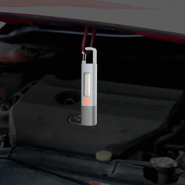 Alt view image 6 of 7 - LED Rechargeable Flashlight 100000 High Lumens Zoomable USB Rechargeable Flashlight 3 Modes with COB Work Light Small Flashlight for Camping Emergency Flashlight 2 Pack