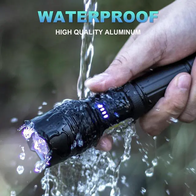 Alt view image 6 of 6 - Rechargeable LED Flashlights High Lumens 990 000 Lumens Super Bright Flashlight High Powerful Flash Light 7 Modes with COB Work Light IPX7 Waterproof for Outdoor Emergency Camping Hiking