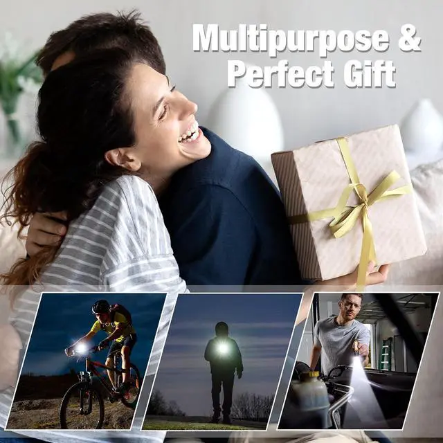 Alt view image 7 of 7 - EverBrite Rechargeable LED Emergency Flashlight, 500 Lumens Pocket Flashlight, USB-C Cable, 7 Modes Handheld Flashlights with COB Sidelight, Magnetic Base, Pocket Clip, Light for Camping, Emergency