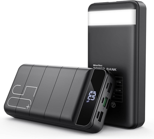 thumbnail image 2 of Morfec 50000mAh Portable Charger Power Bank - 22.5W Fast Charging USB-C Battery Pack (Open Box) 2 of 5