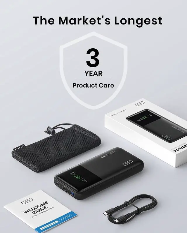 Alt view image 7 of 7 - 140W Power Bank, 27000mAh High Capacity Laptop Portable Charger, USB C in&Out Tablet Powerbank, Smart Digital Display Phone Charger Compatible with iPhone 15, , iPad, MacBook, Laptop etc.