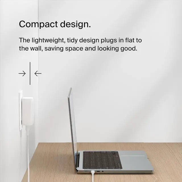 Alt view image 7 of 7 - Belkin 3-Port USB C Charger Block 67W - PPS, USB-C PD 3.1 Enabled Fast Charging Charger for iPhone 16, MacBook Pro, AirPods, Galaxy, Nintendo Switch 2 & Other PD Enabled Devices - White