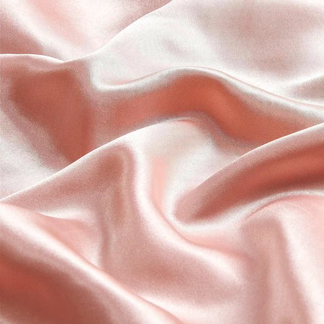 Alt view image 3 of 6 - Zipper Satin Pillowcases, Standard Size 20"x26", Coral, Set of 2