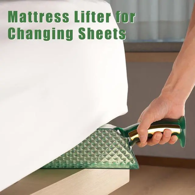 Alt view image 3 of 7 - Mattress Lifter Wedge and Bed Maker Tool for Changing Sheets - Easy Lifter Mattress Riser for Bed Making - Helps Lift The Mattress and Hold The Mattress Alleviating Back Pain (1 Piece)