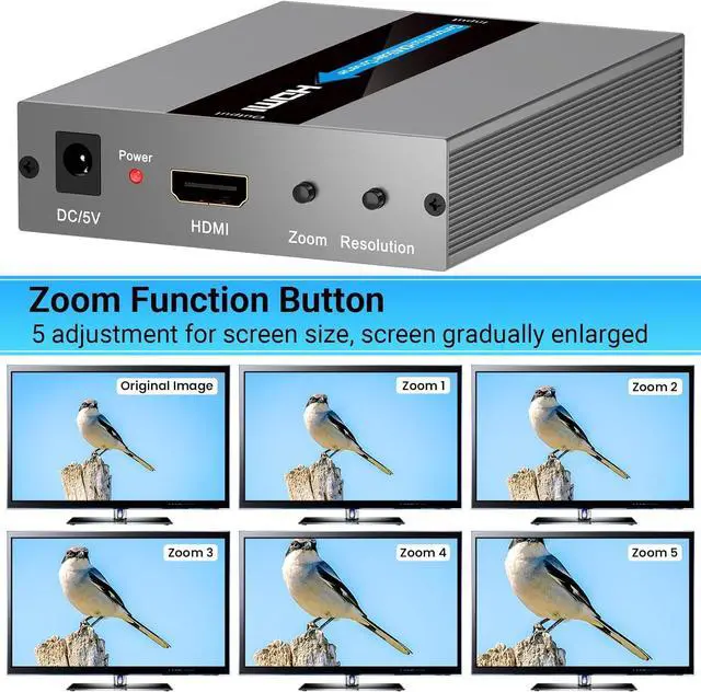 Alt view image 4 of 7 - Component to HDMI Converter with Scaling Function Support Resolution and Frame Rate Conversion YPbPr to HDMI Converter for Component Devices to Display on HDTVs(Not Compatible with 240P Input)