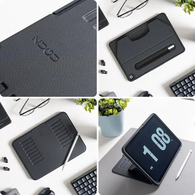 Alt view image 4 of 7 - ZUGU CASE for 10.2 Inch iPad 7th / 8th / 9th Generation Case (2021/2020/2019), Protective, Thin, Sleek Design, Magnetic Stand, Sleep/Wake Cover, Magnetic Cover, Black