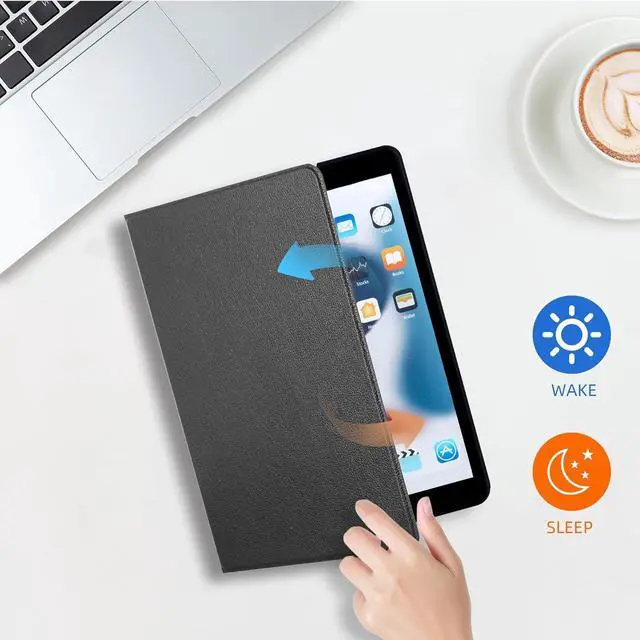 Alt view image 4 of 7 - Case for 10.2 Inch iPad 9th Generation Case 2021 iPad 8th Generation Case 2020 iPad 7th Generation Case 2019-Multi-Angle Viewing Stand Cover with Pencil Holder Auto Sleep Wake (Black)