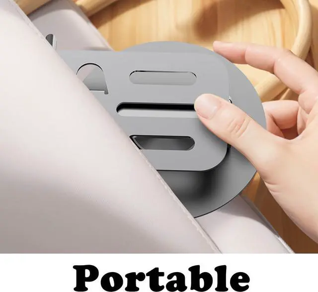 Alt view image 5 of 7 - Phone Tablet Holder Metal Phone Stand 360 Rotation All Kinds Cellphone Foldable Scalable Office Desk Adjustable Portable for Travel