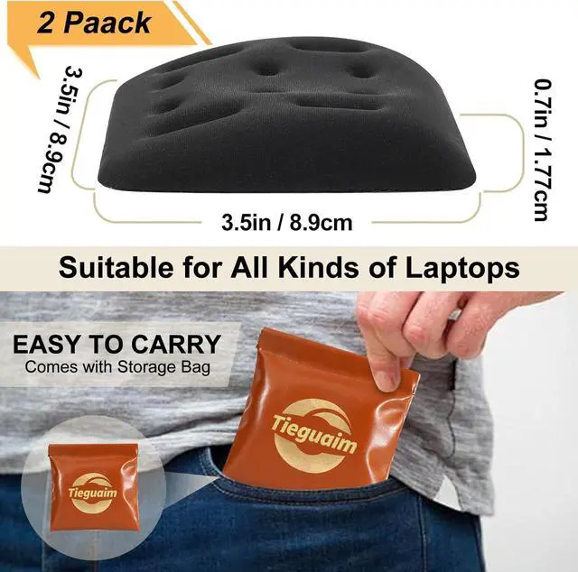 Alt view image 5 of 6 - Keyboard Wrist Rest for Laptop Ergonomic Laptop Wrist Support for Computer Keyboard Memory Foam Laptop Wrist Rest for Keyboard and Mouse Relieve Wrist Pain and Carpal Tunnel