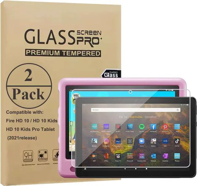 Main image of Screen Protector For 10 Kids/Pro Tablet 2021 & 2023 Tempered Glass Screen Protector for 10-inch Tablet Anti-Scratch High Definition Anti-Fingerprint [2 Pack]
