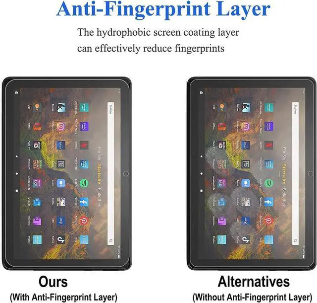 Alt view image 3 of 6 - Screen Protector For 10.1 Tablet 2023 Model Tempered Glass Screen Protector for 10 Kids/Pro Anti-Scratch High Definition 9H Hardness [2 Pack]