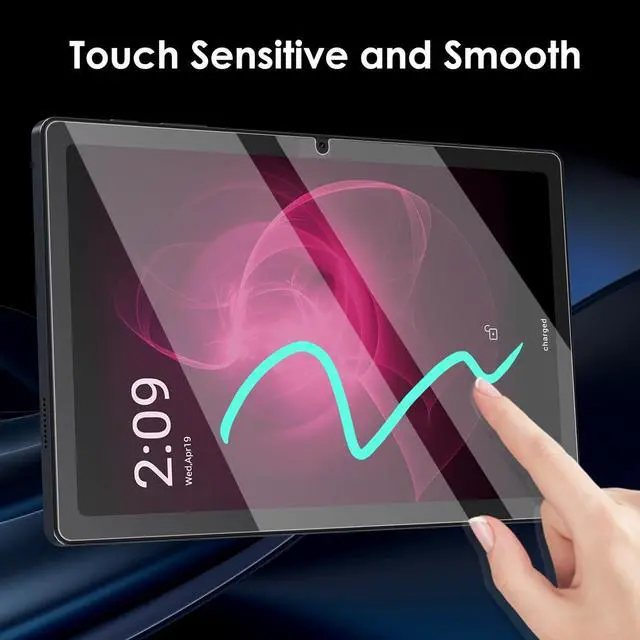 Alt view image 3 of 5 - 2-Pack Screen Protector Compatible with T-Mobile REVVL Tab 5G 10.36 Tempered Glass Clear Film Anti-Scratch 9H Hardness Easy Installation