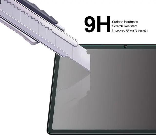 Alt view image 4 of 5 - (2 Pack) Designed for  Galaxy Tab A9+ / A9 Plus (11 inch) & Tab A9 Plus Kids Edition (11 inch) Screen Protector [Tempered Glass] Anti Scratch Bubble Free