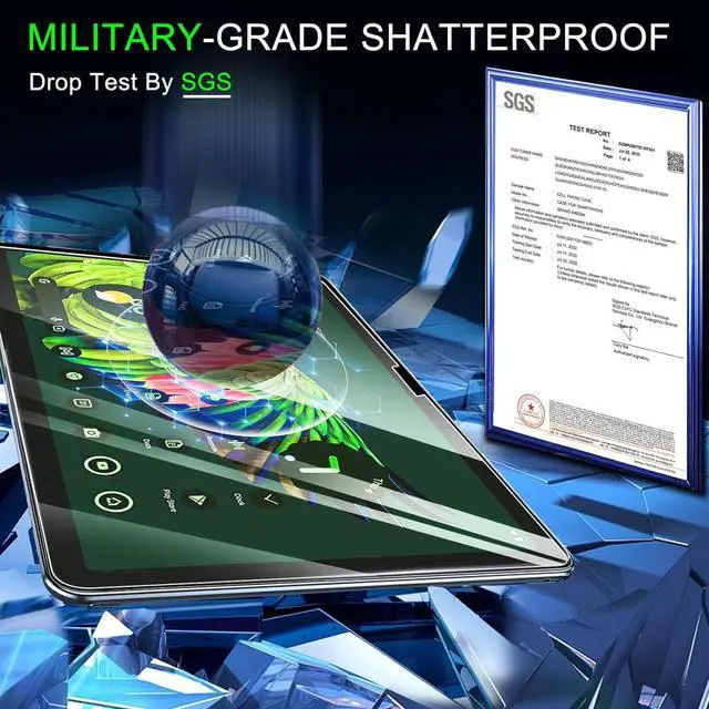 Alt view image 2 of 7 - 3 Pack Screen Protector for Google Pixel Tablet 2023 Tempered Glass Protective Film Ultra HD Anti-Scratch Case Friendly Screen Cover for Pixel Tablet Suitable with Face ID & Pencil