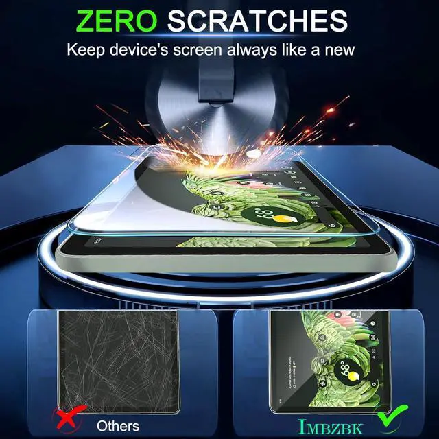 Alt view image 3 of 7 - 3 Pack Screen Protector for Google Pixel Tablet 2023 Tempered Glass Protective Film Ultra HD Anti-Scratch Case Friendly Screen Cover for Pixel Tablet Suitable with Face ID & Pencil