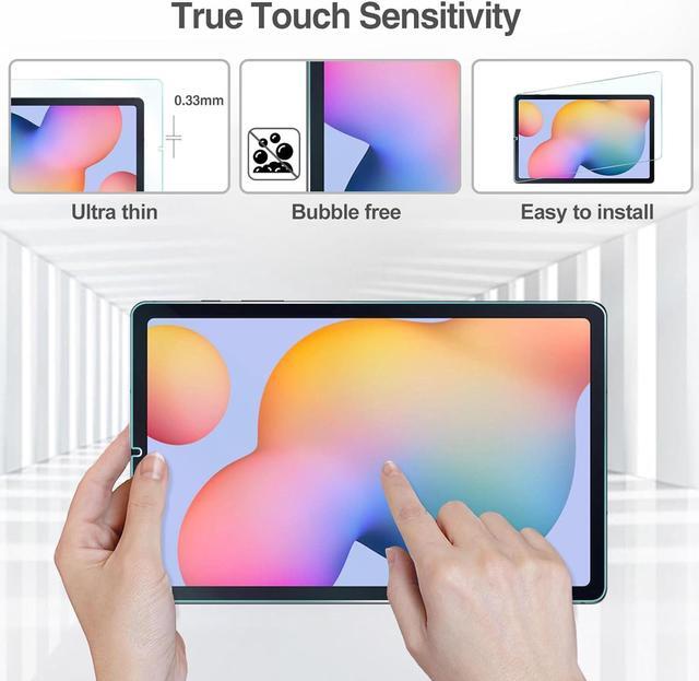 Alt view image 3 of 7 - Screen Protector for Galaxy Tab S6 Lite 10.4 Inch 2024/2022/2020(SM-P620/P625/P613/P619/P615/P610) HD Clear 9H Hardness Tempered Glass Screen Saver Film Guard for Galaxy Tab S6 Lite -1 Pack