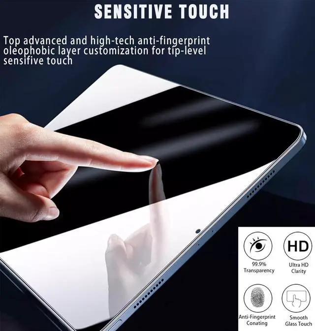 Alt view image 7 of 7 - OXMAN Privacy 1 Pack Screen Protector for  Galaxy Tab A9 Plus 11 Inch 2023 Case Friendly Tempered Glass for  Tablet A9 Plus/ A9+ 11 5G (SM-X210/X216/X218) transparent