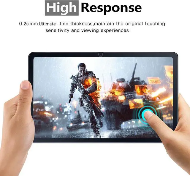 Alt view image 4 of 7 - 2 Pack Screen Protector for  Galaxy Tab S10 FE / S9 FE 5G 10.9 Inch & Tab S9/S8/S7 11 Inch Tablet Easy Installation/High-Definition Tempered Glass with S Pen Compatible Scratch Resistant