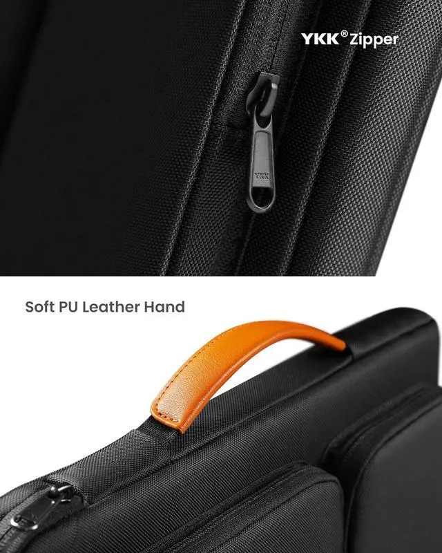 Alt view image 6 of 7 - 360 Protective Laptop Sleeve for 14-inch MacBook Pro M3/M2/M1 Pro/Max A2918 A2992 A2779 A2442 2023-2021 13.5-14.4 Inch Surface Laptop 6/5/Studio 2/1 Water-Resistant Carrying Case
