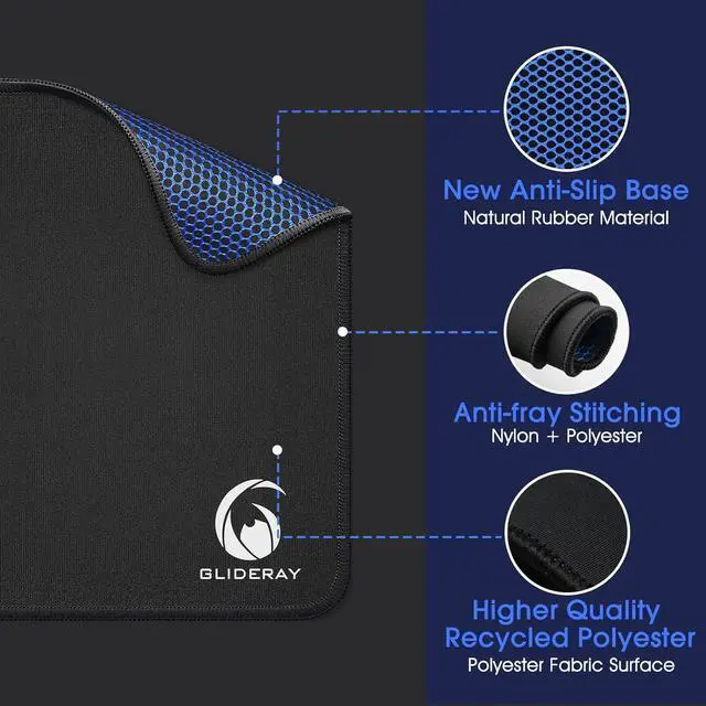 Alt view image 3 of 7 - Small Mouse PadMini Mouse Pad 6 x 7 Inchfor Laptop Keyboard Tray Wireless Mouse Home Office Travelwith Non-Slip Rubber Base Waterproof Mouse MatCyan Blue Marble