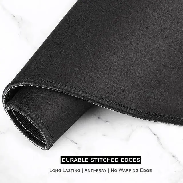 Alt view image 5 of 7 - Large Gaming Mouse Pad Desk Mat 35.4 x 15.7 XXL XXXL Mouse Pad for Desk Desk Mouse Pad for Keyboard Laptop Full Size Big Extended Long Thin Desk Mouse Pad White Forest Background