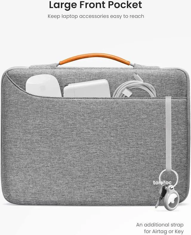 Alt view image 6 of 7 - 360 Protective Laptop Sleeve for 14-inch MacBook Pro M5(2025)/M4/M3/M2/M1 Pro/Max A3434 A3112 A3401 A3185 13-inch iPad Pro (M5/M4)/ iPad Air (M3/M2) with Magic Keyboard Water-Resistant Case