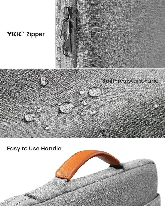 Alt view image 7 of 7 - 360 Protective Laptop Sleeve for 14-inch MacBook Pro M5(2025)/M4/M3/M2/M1 Pro/Max A3434 A3112 A3401 A3185 13-inch iPad Pro (M5/M4)/ iPad Air (M3/M2) with Magic Keyboard Water-Resistant Case