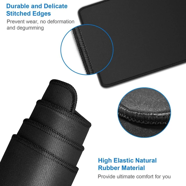 Alt view image 4 of 5 - LargeExtendedGamingMousePad WaterResistNon-SlipMousepadRubberBase