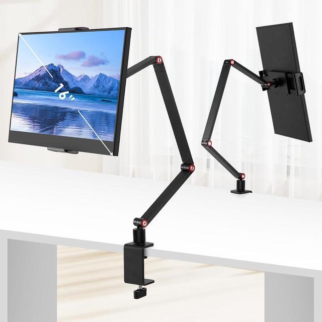 Main image of Tablet Stand Holder for ipad Portable Monitor Stand Holder 15.6 16 Desk Mount with 360°Rotate Base Fits for 4.7-16 Phone Kindle Fire HD Nintendo Switch