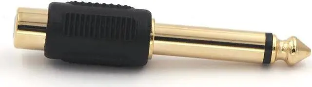 Alt view image 2 of 7 - RCA to 1/4 Audio Adapter 6.35mm Mono Plug Male to RCA Female Connectors 6-Pack