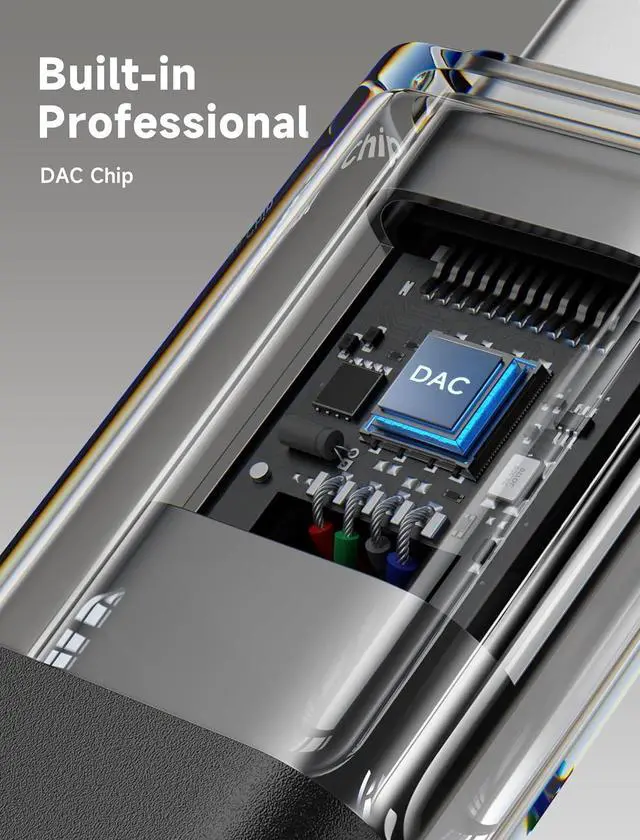 Alt view image 4 of 7 - AUX to USB C Adapter Compatible with iPhone 16 Pro Max [2Pack] USB C to 3.5mm Audio Headphone Dongle Cord for iPhone 16/15 Pro  Galaxy S24/S23/S22 Ultra iPad Pro Pixel 9/8