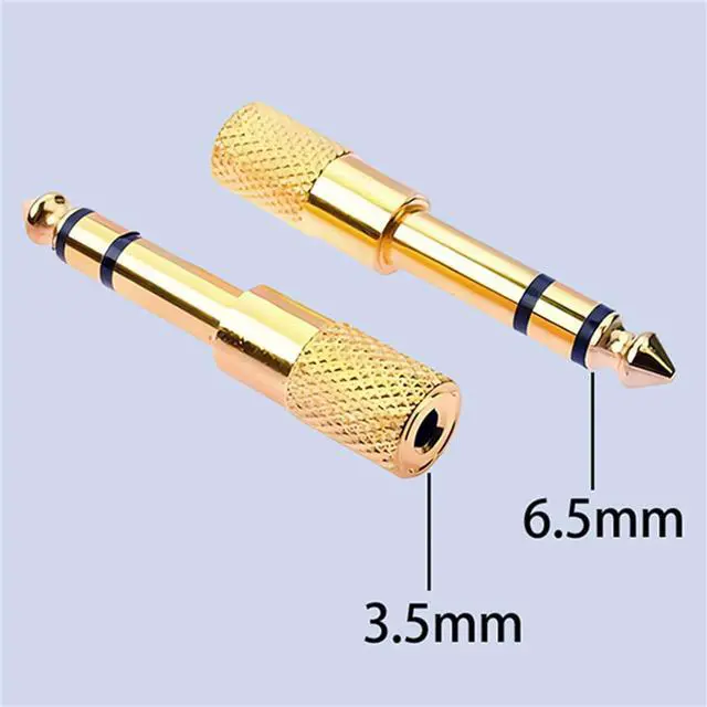 Alt view image 4 of 7 - Headphone Adapter 6.35mm Male to 3.5mm Female Stereo Audio Aux Adapter 1/8 Inch to 1/4 Inch Headphone Jack Adapter for Guitar Amplifier Headphone 2 Pack