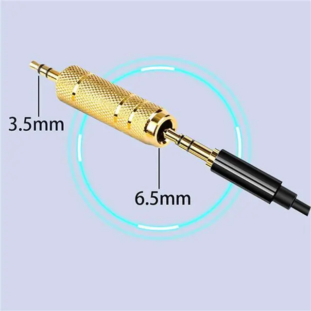 Alt view image 7 of 7 - Headphone Adapter 6.35mm Male to 3.5mm Female Stereo Audio Aux Adapter 1/8 Inch to 1/4 Inch Headphone Jack Adapter for Guitar Amplifier Headphone 2 Pack