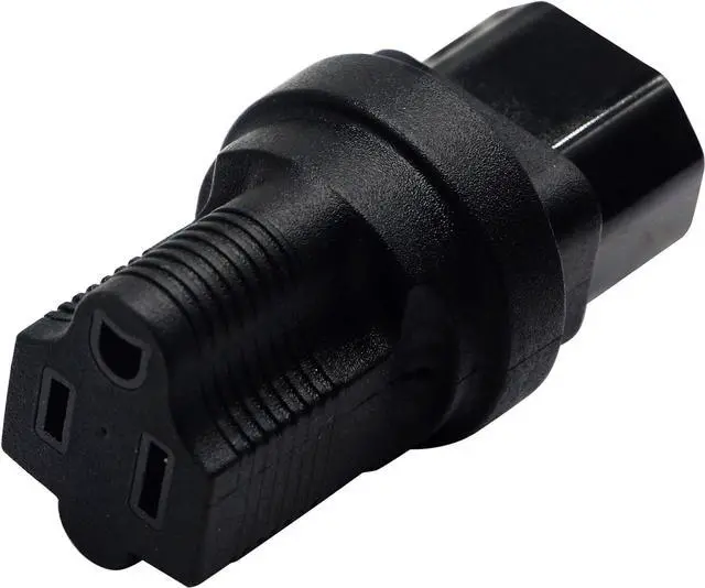 Alt view image 4 of 7 - 3 Prong USA C14 to NEMA 5-15R Plug Power Adapter for Standard Computer Power Adapter 15A/125V (IG-320) (NEMA 5-15R to IEC 60320-C14)(2 Pack)