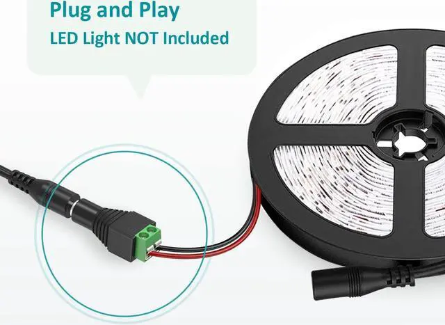 Alt view image 5 of 7 - 12V 5Amp Power Supply Adapter AC 100-240V to DC 12Vdc 5A 3.5A 3A 2A 1A Replacement Power Cord Converter for LED Strip Light DVD Player CCTV Security Camera Sceptre Onn HP  AOC Monitor
