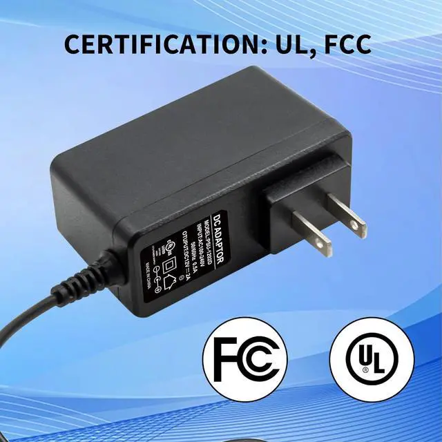Alt view image 5 of 7 - Real 12V 2A+ AC Adapter  120V to 12V, w/4ft Cord, 5.5x2.1mm Barrel Plug and 9 Tips for CCTV Cameras, Routers & More, UL-Listed for Safety & Reliability