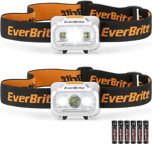Main image of 2 Pack LED Headlamp 4 Lighting Modes with Pivoting Light Head