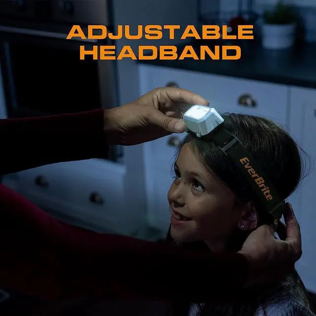 Alt view image 4 of 7 - LED Headlamp 4 Lighting Modes Pivoting Head with Adjustable Headband IPX4 Water Resistant Perfect for Running Camping and Hiking 3 AAA Battery Powered(5 Pack)