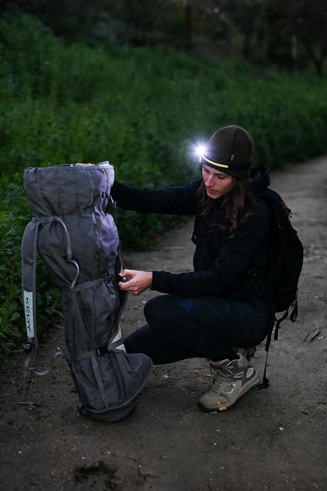 Alt view image 4 of 7 - The Original LED Headlamp Rechargeable Flashlight for Adults Camping Essentials Backpacking Lights 4X Brighter Other Headlight Headband Lamp 5 Light Modes Hiking Gear Must Haves (Headlamp)